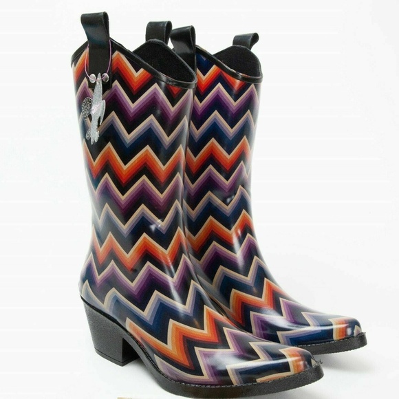 BLAZIN ROXX Kale Snip Toe Chevron Women's Cowgirl
